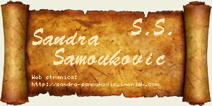 Sandra Samouković vizit kartica